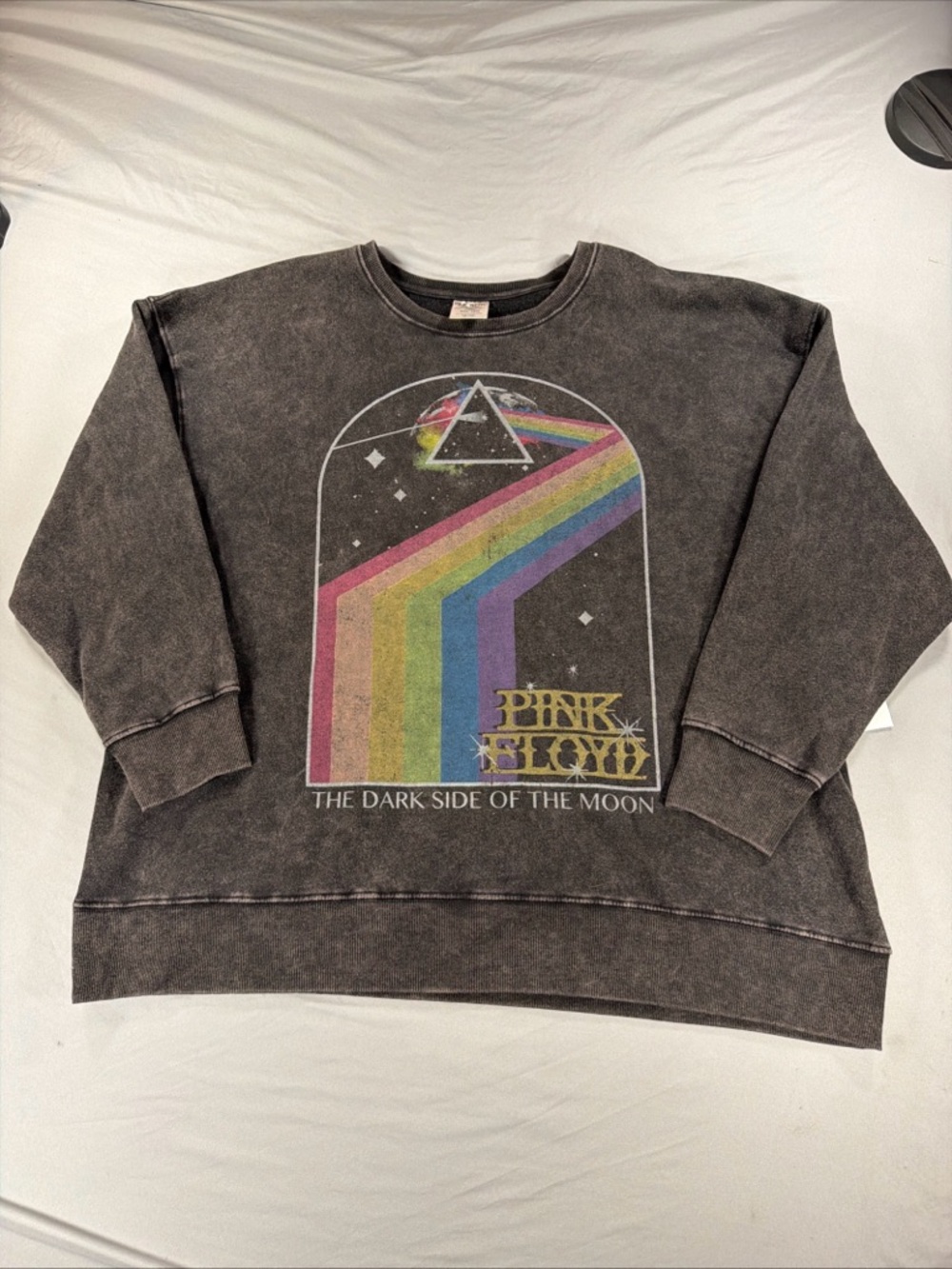 Pink Floyd Sweatshirt Womens XXL Black Dark Side of the Moon Prism Tour